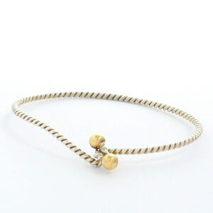 Tiffany Twisted Wire Bracelet Silver Yellow Gold